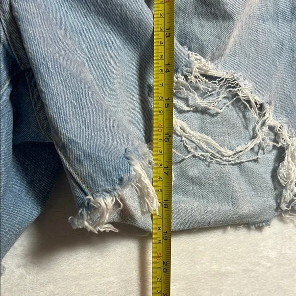 NWT Levi's 501 Blue Jean Shorts Distressed Cut-Off Style - Picture 9 of 11